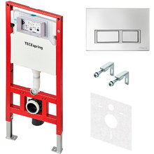 Инсталляция для унитаза TECEspring S955201 для унитаза, клавиша хром