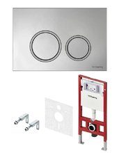 Инсталляция для унитаза 4 в 1 TECEspring R S955101, панель смыва хром