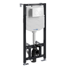 Инсталляция для унитаза WasserKraft Aller 10 10TLT.010.ME.WH02, механическая клавиша цвет белый