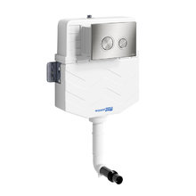 Смывной бачок WasserKraft Aller 10 10TLT.031.ME.BN01, для унитазов, с механической кнопкой смыва цвет - никель