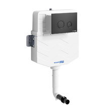 Смывной бачок WasserKraft Aller 10 10TLT.031.ME.MB01, для унитазов, с механической кнопкой смыва цвет - черный матовый