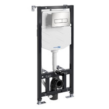 Инсталляция для унитаза WasserKraft Aller 10 10TLT.010.ME.BN03, механическая клавиша цвет никель