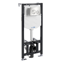 Инсталляция для унитаза WasserKraft Aller 10 10TLT.010.ME.BN02, механическая клавиша цвет никель