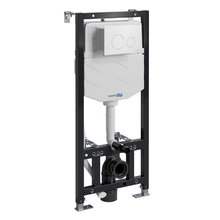 Инсталляция для унитаза WasserKraft Aller 10 10TLT.010.ME.WM02, механическая клавиша цвет белый матовый