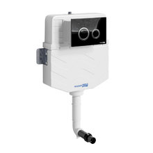 Смывной бачок WasserKraft Aller 10 10TLT.031.ME.PB01, для унитазов, с механической кнопкой смыва цвет - черный глянцевый