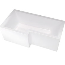 Ванна акриловая 1MarKa Linea 01лин16585лкп/01лин16585пкп, 165 x 85 см, левая/правая, цвет белый