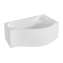 Ванна акриловая 1MarKa Gracia 01гр1590лкс2+/01гр1590пкс2+, 150 x 90 см, левая/правая, цвет белый