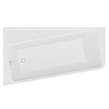 Ванна акриловая 1MarKa Direct 01дир1710лкс2+/01дир1710пкс2+, 170 x 100 см, левая/правая, цвет белый