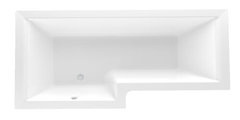 Ванна акриловая 1MarKa Linea, 165 х 85 см, асимметричная, цвет белый, левая/правая