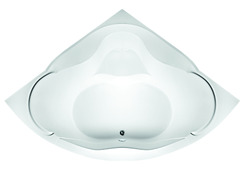 Ванна акриловая 1MarKa Luxe, угловая, 155 х 155 см, цвет белый, 01лю1515