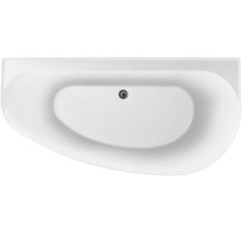 Ванна акриловая Allen Brau Priority 5, 160 х 78 см, слив-перелив в комплекте, левосторонняя, белая глянцевая, 138678A-GW Gloss White, 2.31005.20A