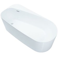 Ванна акриловая Allen Brau Priority 1, 170 х 80 см, слив-перелив в комплекте, белая матовая, 2.31001.21