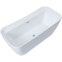 Ванна акриловая Allen Brau Infinity 2, 170 х 78 см, слив-перелив в комплекте, белая матовая, 2.21002.21