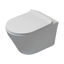 Подвесной унитаз Ceruttispa Ortler Aria безободковый, крышка микролифт, CT7182