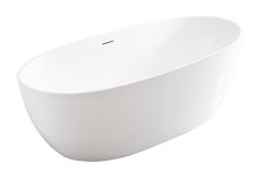 Ванна акриловая Vincea VBT-405-1600, 160 x 78 х 58 см, щелевой перелив