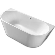 Ванна акриловая Abber 130 х 70 x 60 см пристенная, белая, AB9216-1.3
