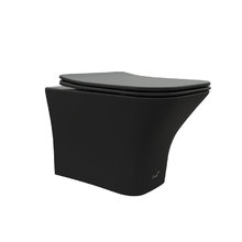 Подвесной унитаз Ceruttispa Vettore CT7506 Aria MB безободковый, сиденье с микролифтом, черный матовый