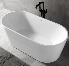 Ванна акриловая Abber 150 х 75 x 60 см, отдельностоящая, белая, AB9320-1.5