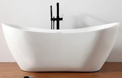 Ванна акриловая Abber 180 х 80 x 72 см, отдельностоящая, белая, AB9322