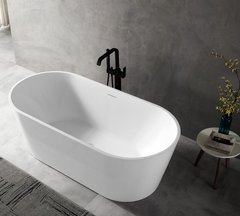 Ванна акриловая Abber 160 х 75 x 60 см, отдельностоящая, белая, AB9320-1.6