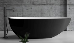 Ванна акриловая Abber 170 x 80 см, черный матовый, AB9211MB