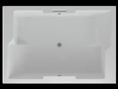 Акриловая ванна Aquatek Дорадо 190 х 130 см, с фронтальным экраном и каркасом, цвет белый