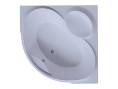 Ванна акриловая Aquatek Эпсилон 150 x 150 см с фронтальным экраном, вклеенный каркас, белая, EPS150-0000066