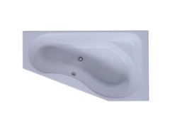 Ванна акриловая Aquatek Медея 170 x 95 см без фронтального экрана, вклеенный каркас, белая, правая, MED180-0000012