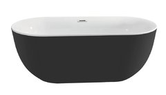 Ванна акриловая Aquatek Афина 170 x 78 см, белая, снаружи черный глянцевый, AQ-144778Bl