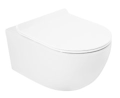 Подвесной безободковый унитаз Cezares Molveno CZR-2468-TH-R 54 см, белый