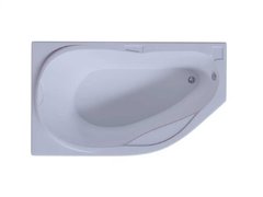 Ванна акриловая Aquatek Таурус 170 x 100 см с фронтальным экраном, вклеенный каркас, белая, левая/правая