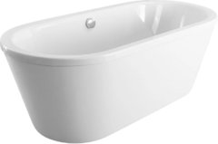 Ванна акриловая Art&Max Forli 175 x 80 см, с каркасом, белый, AM-FORLI-1700-800