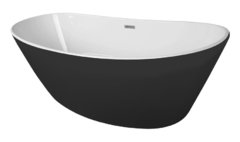 Ванна акриловая Azario Easton 180 x 82 см, белая с черными внешними стенками, AZ-1337B