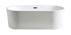 Ванна акриловая Azario Bristol BRI16080 160 х 80 x 58 см отдельностоящая, белая