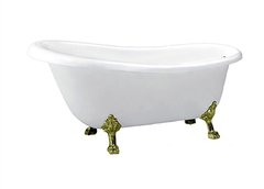 Ванна акриловая BelBagno BB06-1700, ножки бронза, BB06-1700/BB04-SUP/BB-LEG-LION-BRN
