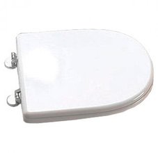 Сидение Cezares King Palace CZR-T-163-M-S-G, белое, с механизмом SoftClose, фурнитура - золото