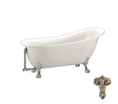 Ванна акриловая BelBagno, отдельностоящая, ножки бронза Eagle, BB06-1700/BB-LEG-EAGLE-BRN/B06-SUP