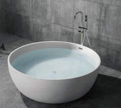 Акриловая ванна BelBagno BB204-1500, 150 х 150 см, с каркасом и сливом-переливом, белая