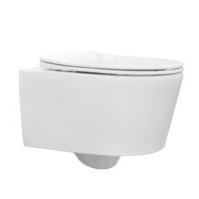 Подвесной унитаз Comforty CF41273WH, безободковый, сиденье с микролифтом, цвет белый