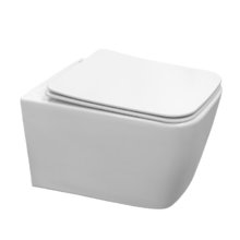 Подвесной унитаз Comforty CF40503, безободковый, сиденье с микролифтом, цвет белый