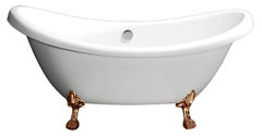 Ванна акриловая BelBagno BB05-ORO
