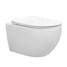 Подвесной унитаз Comforty CF40253T, безободковый, сиденье с микролифтом, цвет белый