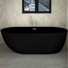 Ванна акриловая отдельностоящая Ceruttispa Como MB, CT9904, 170 x 75 см, черная матовая