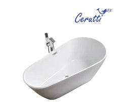 Ванна акриловая отдельностоящая Ceruttispa MIMI170II CT10503, 170 x 60 см, белая