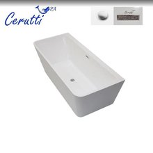 Ванна акриловая отдельностоящая Ceruttispa Lugano CT9344, 170 х 75 см, белая