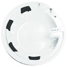 Ванна гидромассажная акриловая Gemy G9090 B 190 х 190 x 90 см, круглая, встраиваемая, белая