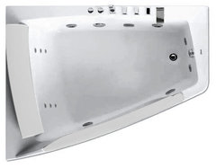 Ванна гидромассажная Gemy G9056 B 170 х 130 см, белая