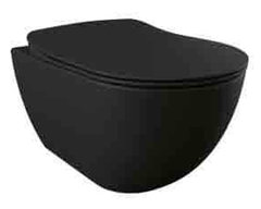 Подвесной унитаз Creavit Free безободковый, цвет черный матовый, FE322-11SM00E-0000