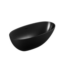 Ванна акриловая Grossman Fly, GR-1104MBB, 170 x 75 см, отдельностоящая, черная матовая