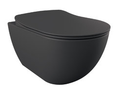Подвесной унитаз Creavit Free безободковый, цвет антрацит матовый, FE322-11AM00E-0000 (FE322.60100)